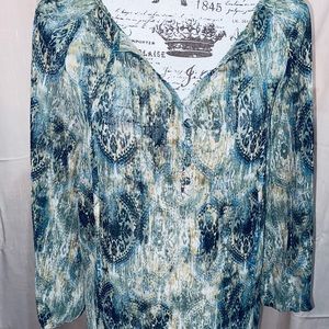 Women's Liz Claiborne Sheer Tunic Top XL